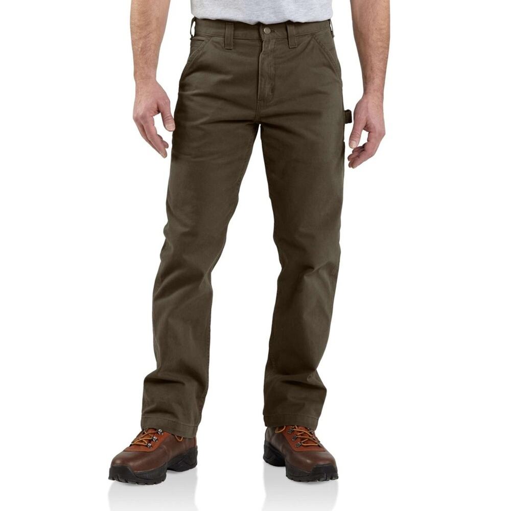 Carhartt Relaxed Fit Twill Utility Work Pants Dark Brown Cargo Workwear Gorpcore